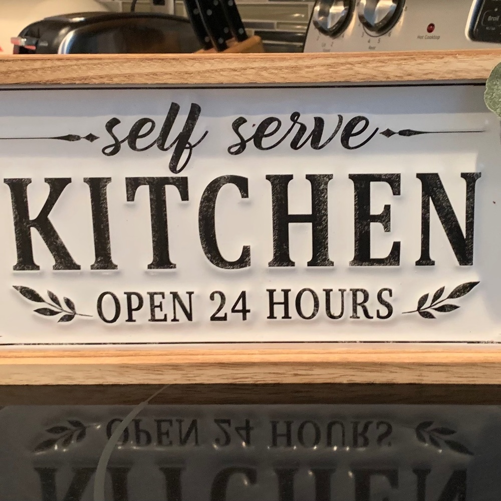 Self Serve Kitchen wall hanging